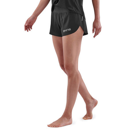 SKINS SERIES-3 WOMEN'S RUN SHORTS BLACK