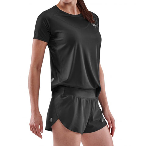 SKINS SERIES-3 WOMEN'S SHORT SLEEVE TOP BLACK