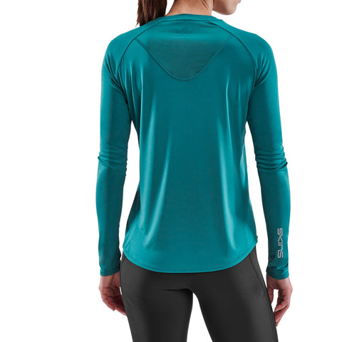 SKINS SERIES-3 WOMEN'S LONG SLEEVE ACTIVE TOP TEAL