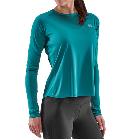 SKINS SERIES-3 WOMEN'S LONG SLEEVE ACTIVE TOP TEAL