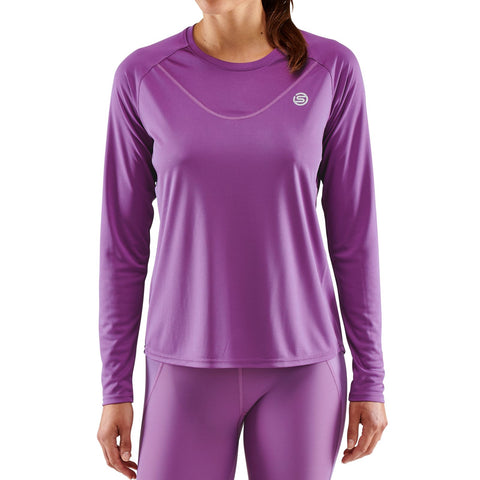 SKINS SERIES-3 WOMEN'S LONG SLEEVE ACTIVE TOP AMETHYST