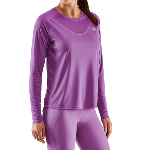 SKINS SERIES-3 WOMEN'S LONG SLEEVE ACTIVE TOP AMETHYST