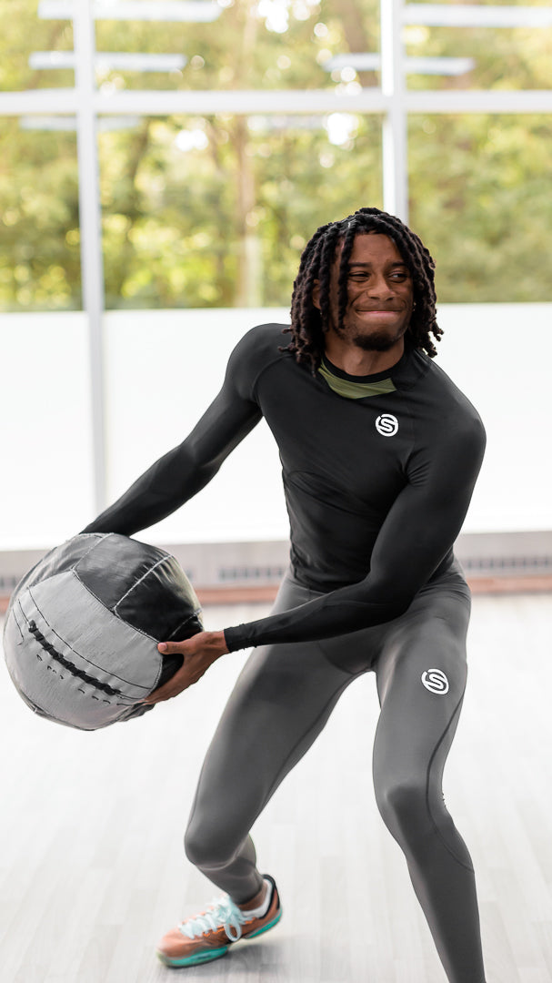 SKINS SERIES-3 MEN'S TRAVEL AND RECOVERY LONG TIGHTS BLACK – SKINS